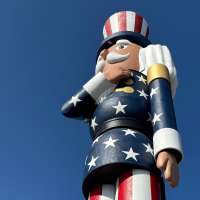 A Minnesota town now boasts the world's tallest nutcracker. Its pieces were crafted in Utah