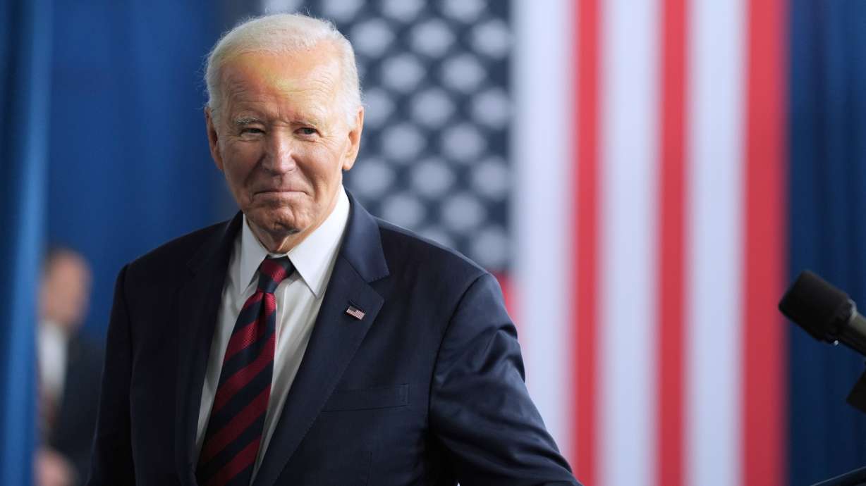 Then-President Joe Biden speaks at the International African American Museum in Charleston, S.C., Jan. 19, 2025. A federal appeals court on Tuesday rejected a request to block the release of his interviews with a ghostwriter.