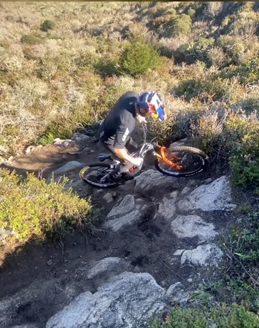 Have You Seen This? Mountain biker rock-hops '(almost) impossible hill'