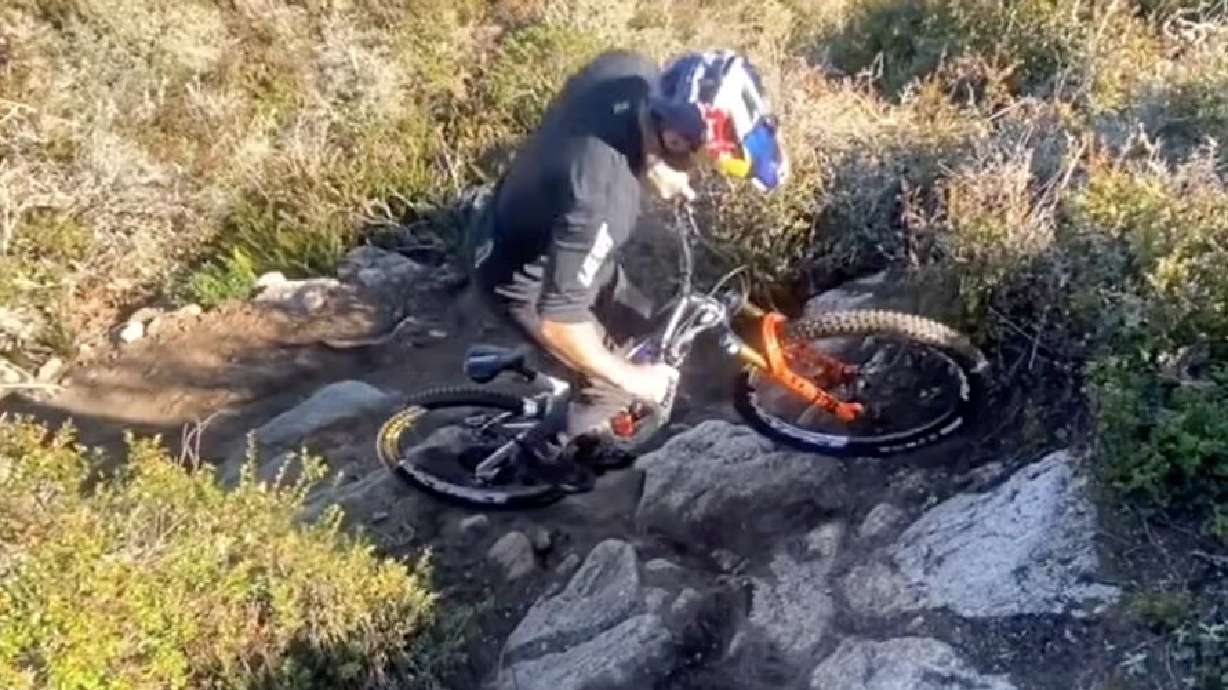Running up a mountain and biking up a mountain are not only two very different skill sets, but they require a whole other set of muscles, and much larger levels of lung capacity.