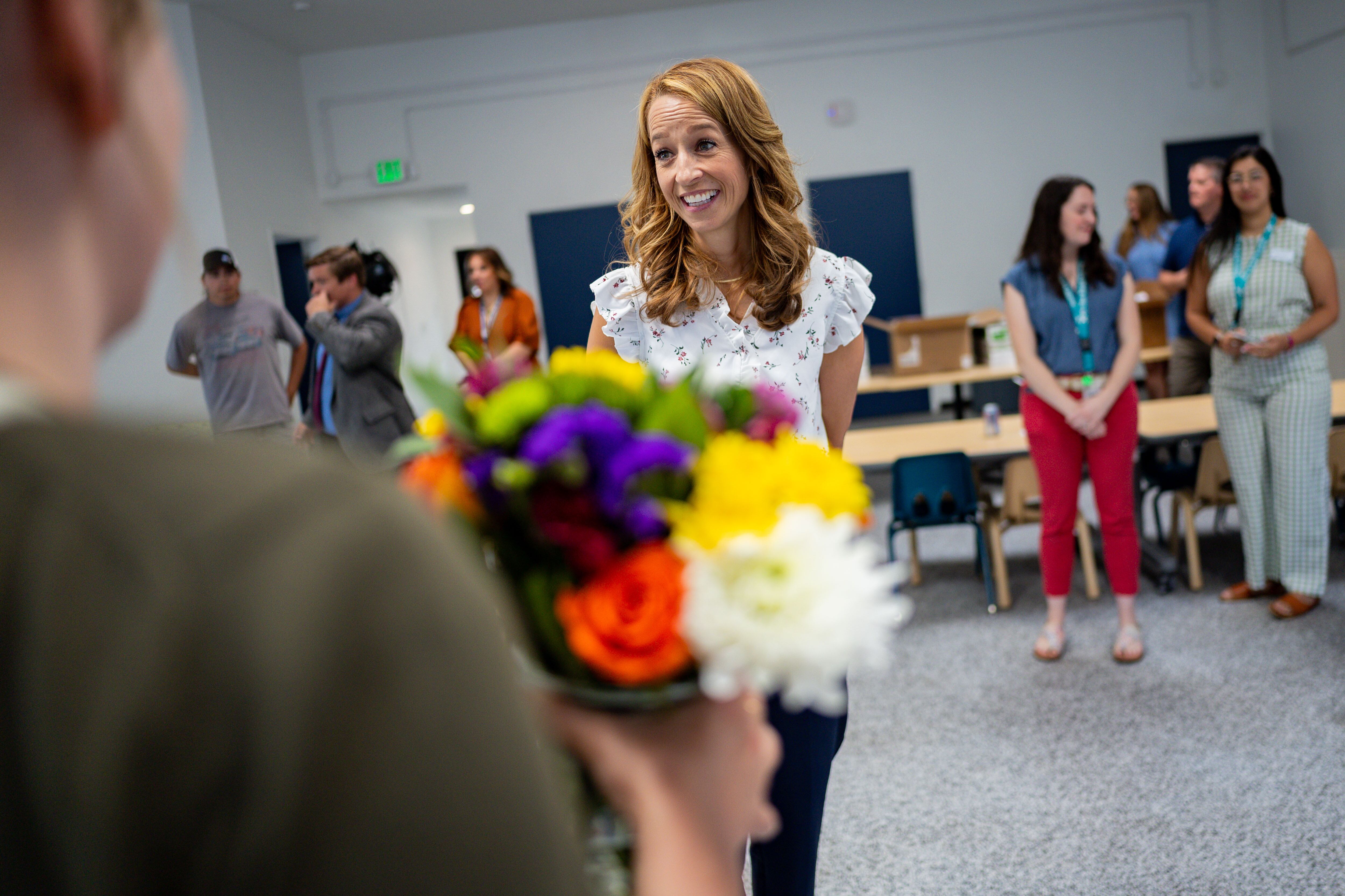 Why was Utah first lady Abby Cox in South Salt Lake reading 'Pete the Cat?'