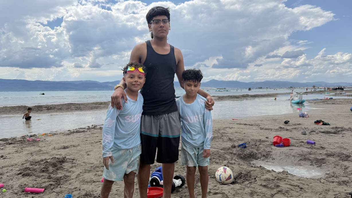 A photo of Liliana Padilla-Perez's family at Bear Lake.