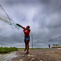 Tropical Storm Bertha strikes Gulf Coast near the Texas-Louisiana line in second landfall