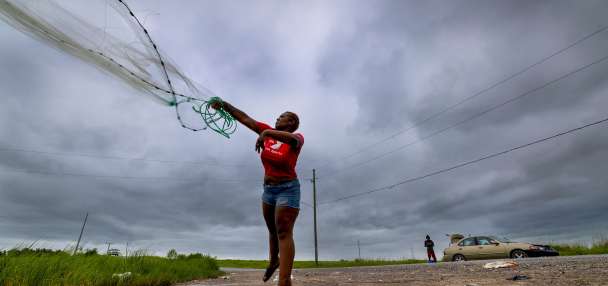 Tropical Storm Bertha strikes Gulf Coast near the Texas-Louisiana line in second landfall