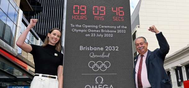 Olympic countdown clock raises venue timeline questions for Brisbane 2032