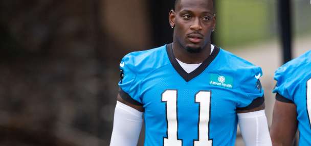 Panthers OLB Nic Scourton carted off the field with right knee injury on Day 1 of training camp