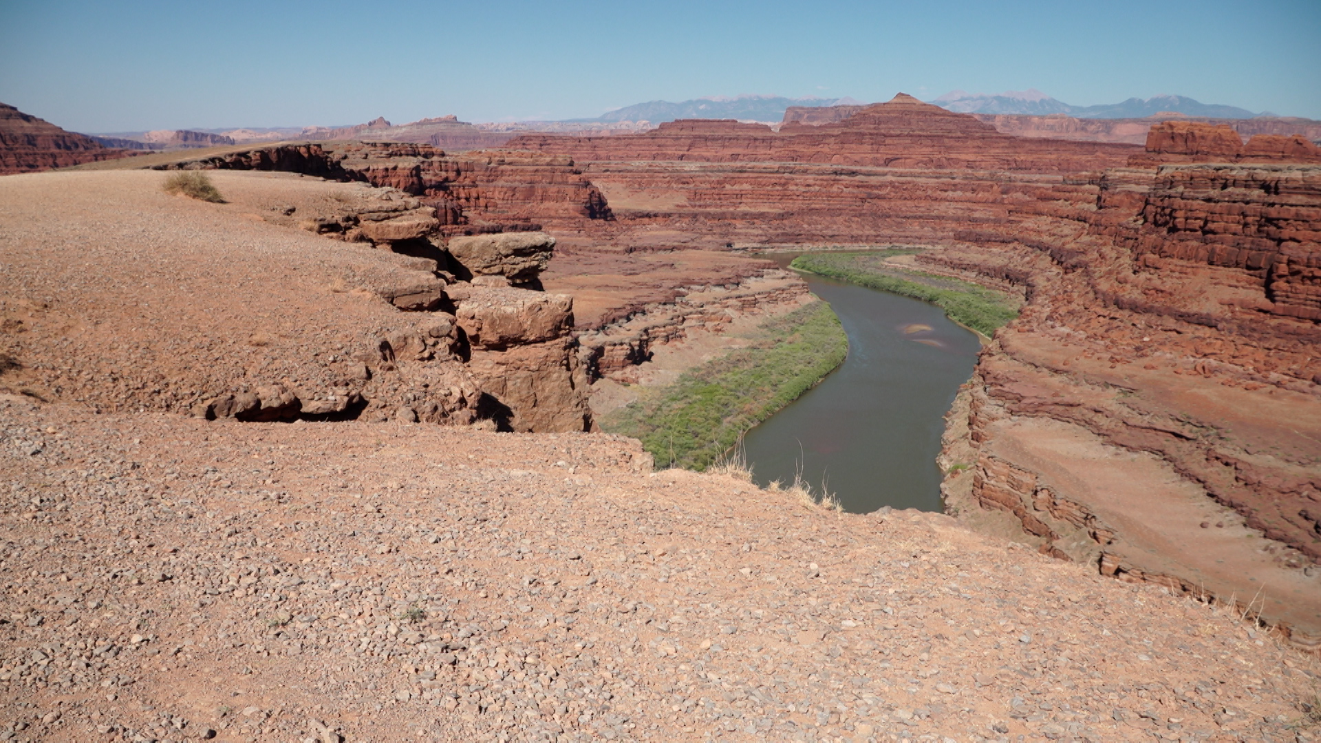 A plateau known now as "Thelma & Louis" point, where the final scene of the movie was filmed is pictured in