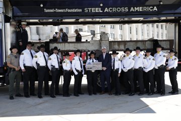 9/11 steel beam stops at Utah Capitol ahead of 25th anniversary