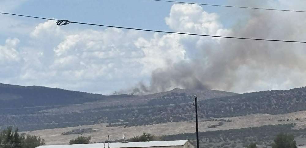 Lightning strike sparks new wildfire east of Cedar City
