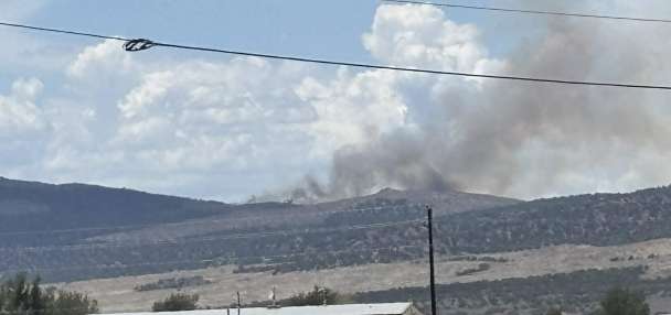 Lightning strike sparks new wildfire east of Cedar City