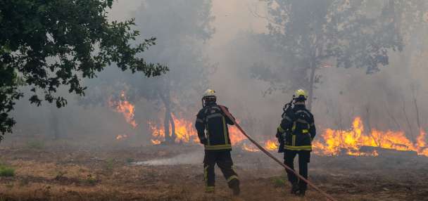 More than 250,000 people flee their homes in France and Spain as wildfires burn