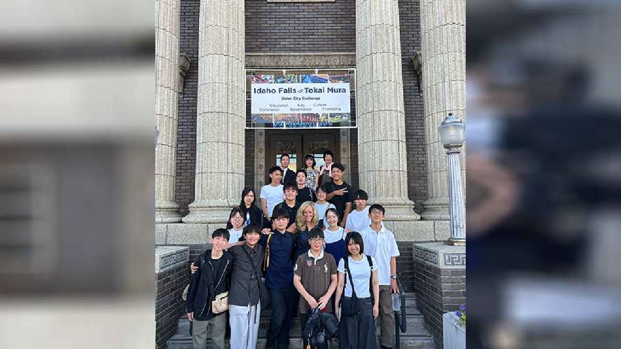 A group of students from Tokai Mura, Japan, Idaho Falls’s sister city, on Friday. The group is visiting the area through Aug. 3.