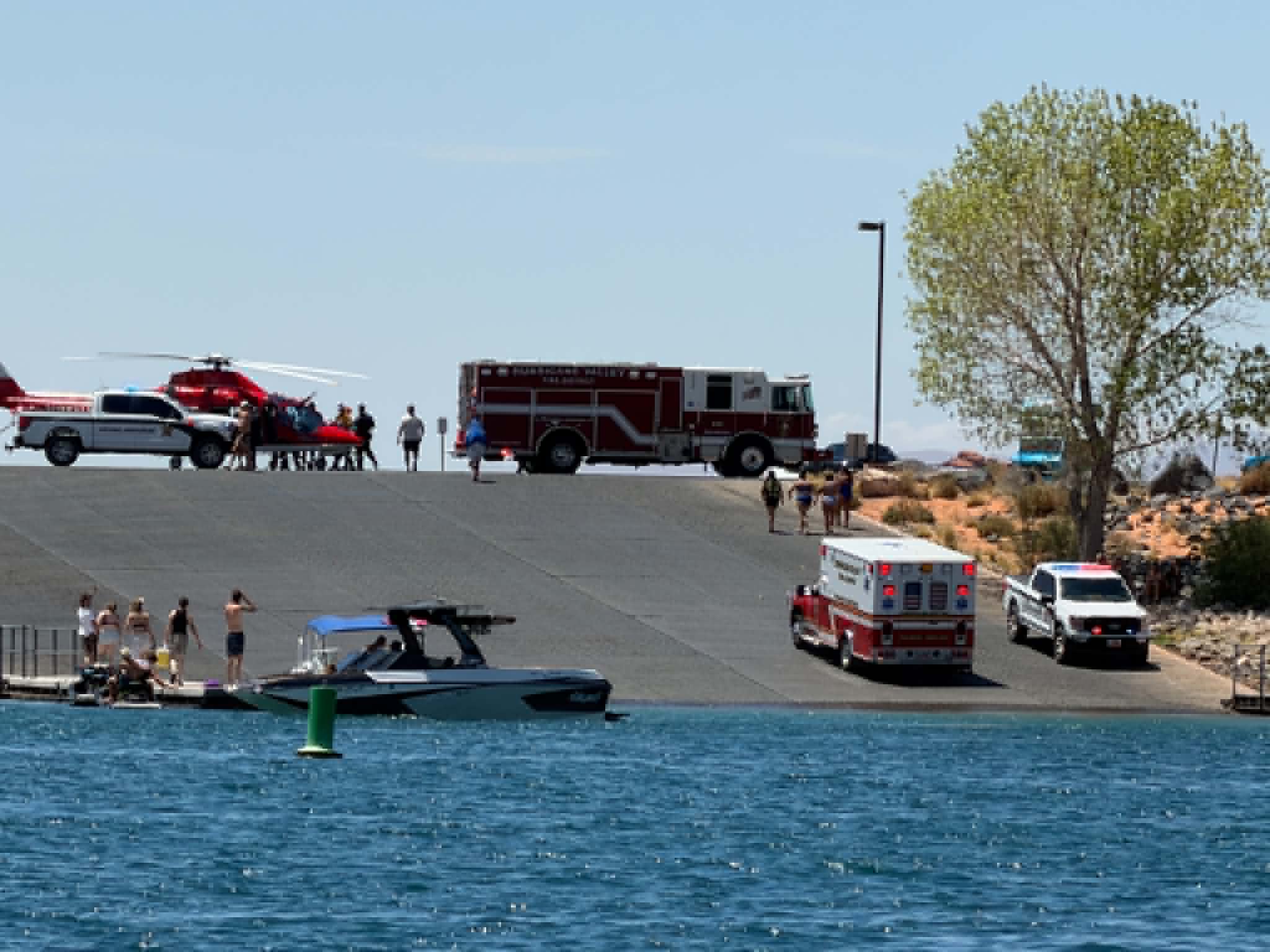 Man unconscious, hospitalized after being pulled from Sand Hollow Reservoir