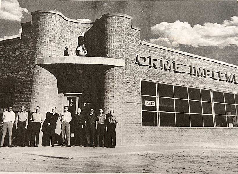 Orme Implement Co. in Idaho Falls. The company was demolished to make way for Scotty's Drive In, where it still stands today.