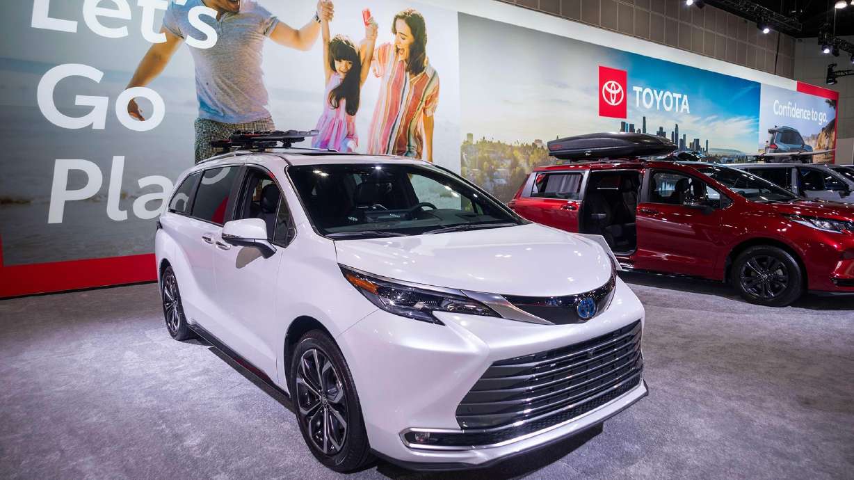 The 2026 Toyota Sienna at the Los Angeles Auto Show in November 2025.