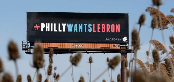 LeBron James picked Philadelphia, eight years after billboards asked him to come to the 76ers