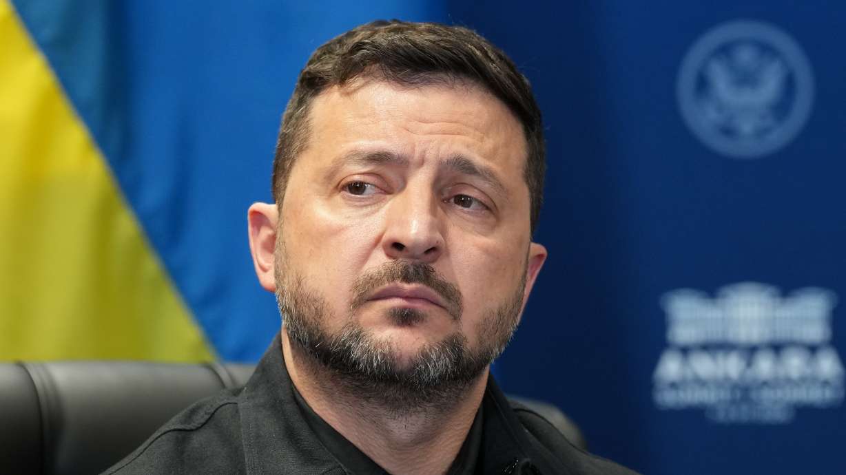 Ukraine's President Volodymyr Zelenskyy during his meeting with President Donald Trump on the sidelines of the NATO summit in Ankara, Turkey, on July 8. Zelenskyy held what he described as a "good meeting" with Trump on Tuesday at the White House.