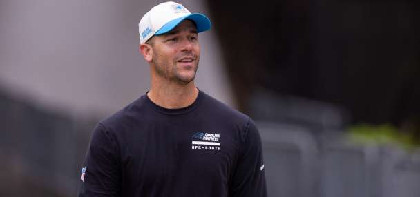 Panthers tight end Mitchell Evans carted off with an ankle injury, not believed to be serious