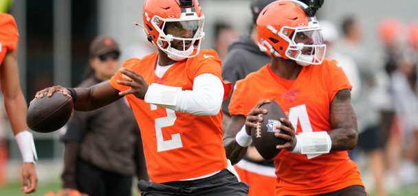 NFL starting QB auditions are uncommon, but Browns, Falcons and Vikings camps begin with competition