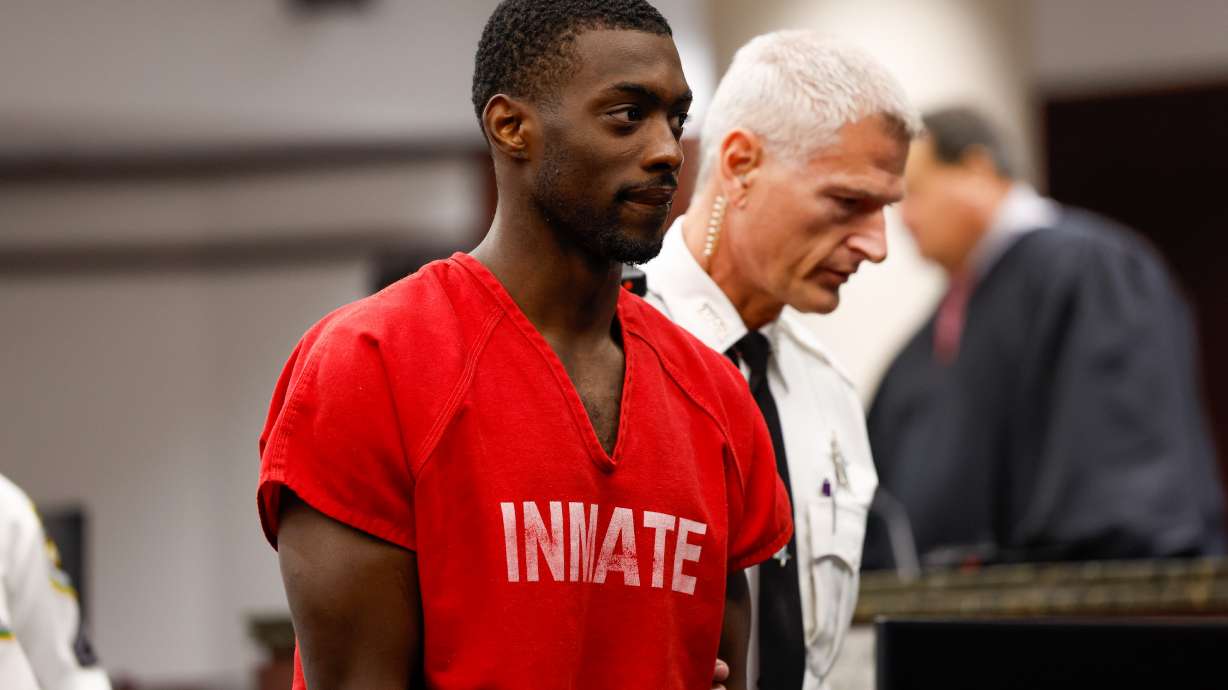 Terrion Arnold, a Detroit Lions cornerback, leaves during the conclusion of his pretrial detention hearing at the Hillsborough County Courthouse on Monday, June 29, 2026, in Tampa, Fla.
