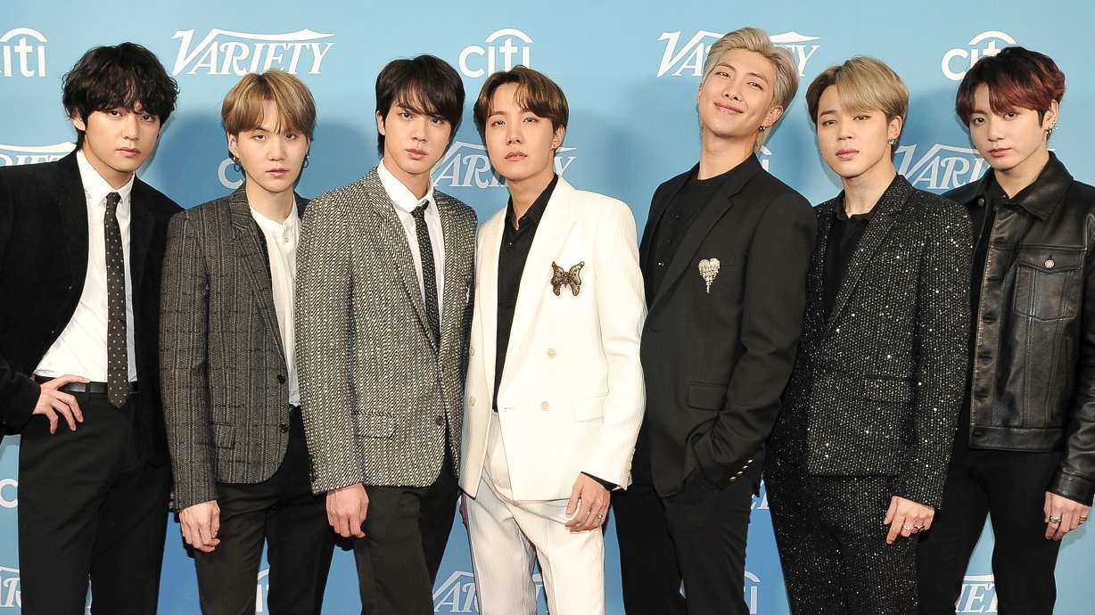 Korean pop band BTS attends the 2019 Variety's Hitmakers Brunch in West Hollywood, Calif., on Dec. 7, 2019. The band announced on Wednesday they would not submit music for the 2027 Grammy Awards.