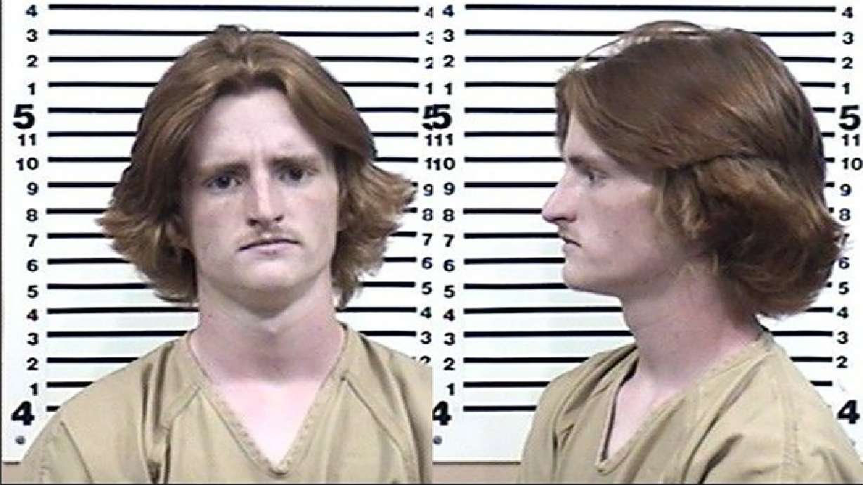 Creek Warren Potter, who was arrested this week after police say he pointed a gun at a group of people, mostly minors, in a parking lot in Ammon.