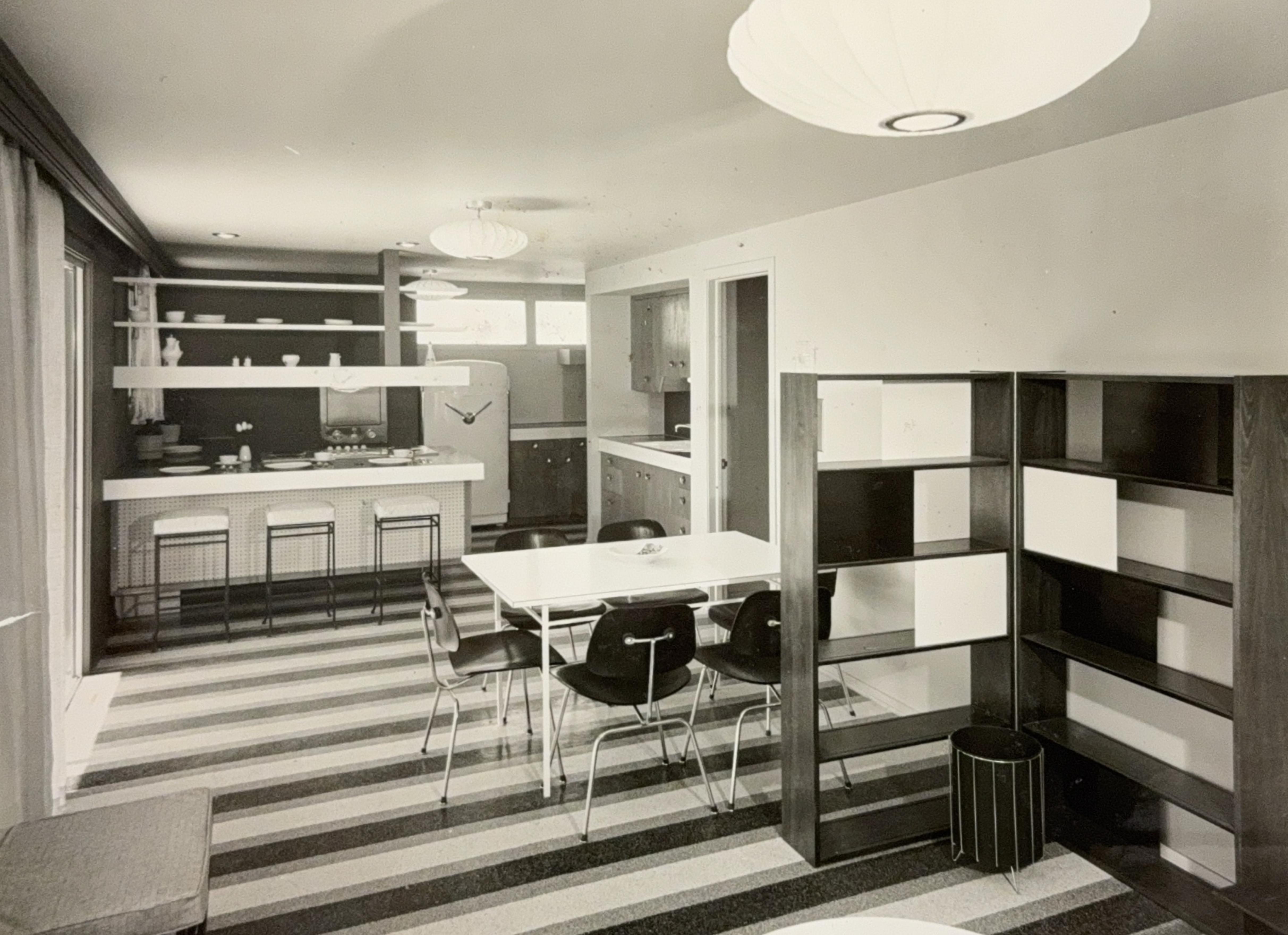 A kitchen featured during the 1954 Salt Lake Parade of Homes showcases the design trends of the era.