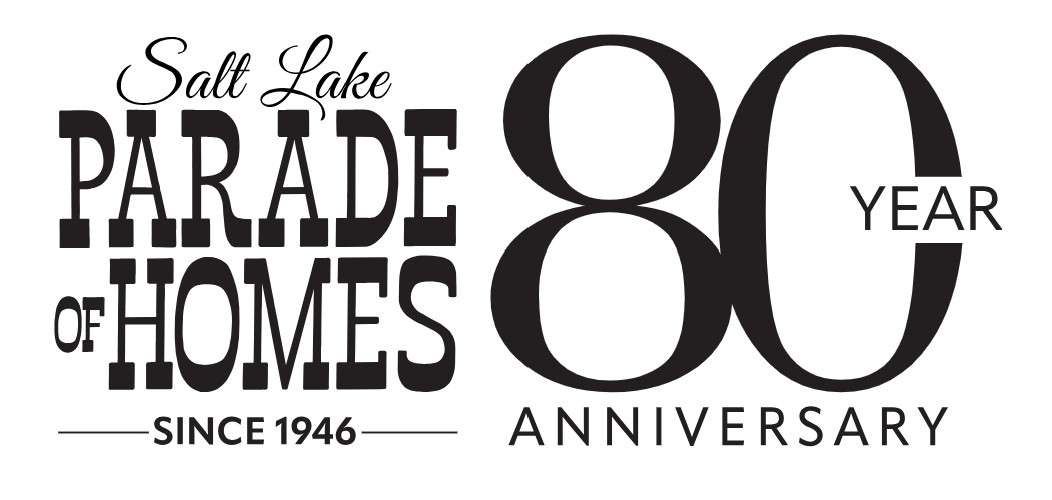 The Salt Lake Parade of Homes 80th Anniversary logo.