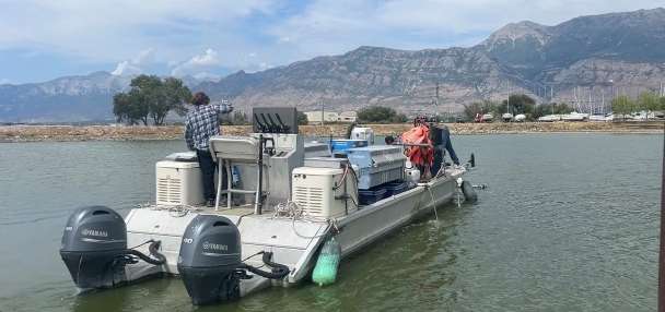 Funding uncertainty threatens future of UVU's Utah Lake algae barge