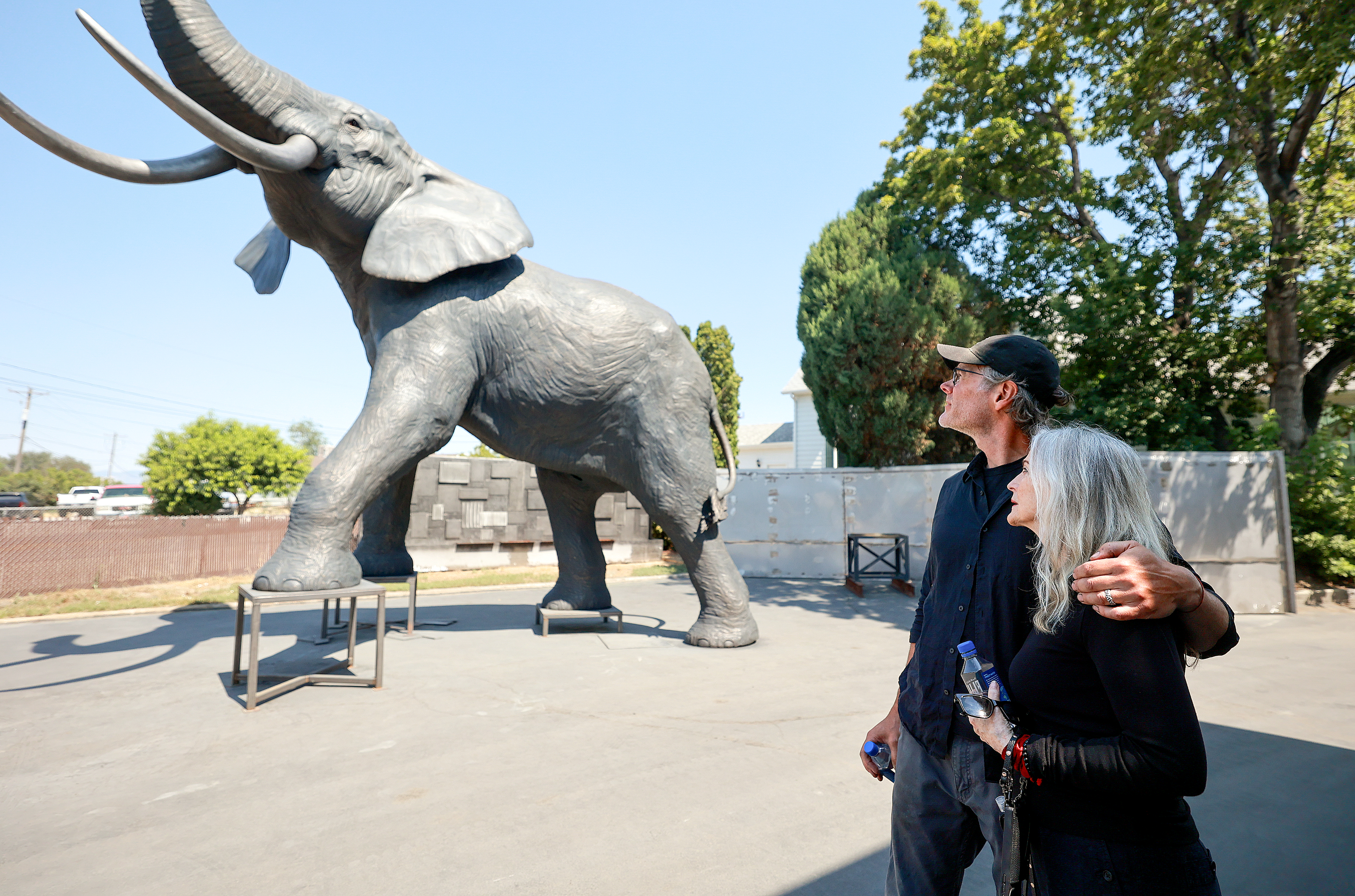 The touching love story behind Yumi, a 22-foot bronze elephant