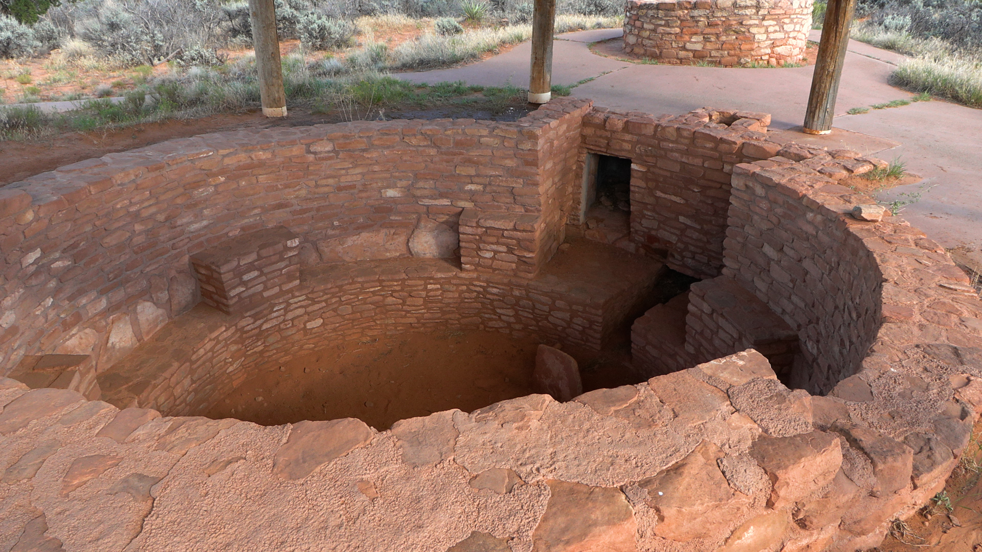 An ancient Kiva serves as one example of the unearthed and buried sites that remain around Bears Ears.