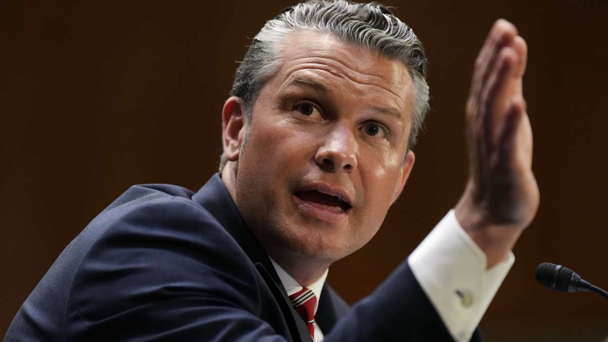 Defense Secretary Pete Hegseth testifies at a Senate Appropriations Committee hearing, Tuesday, July 21, on Capitol Hill in Washington. Hegseth announced in April that American military personnel can say "yea" or "nay" to flu shots.