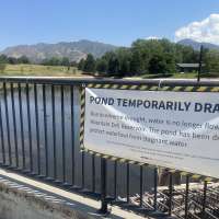 Sugar House Park pond drained due to historically low water flows in Parleys Creek system