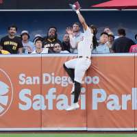 Tatis makes spectacular catch to rob Devers of a 3-run home run