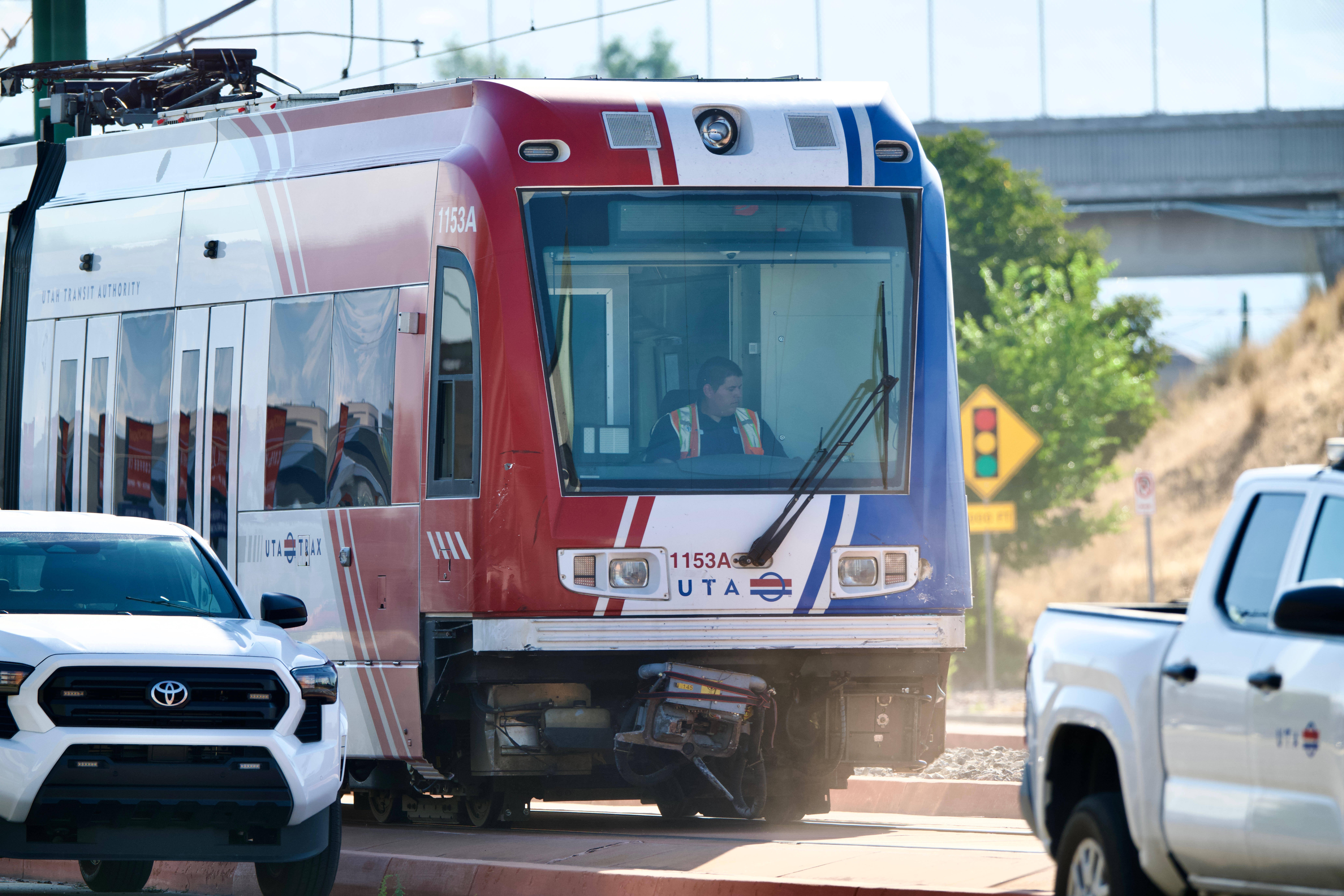 TRAX Green Line derailed after collision with car in Salt Lake City