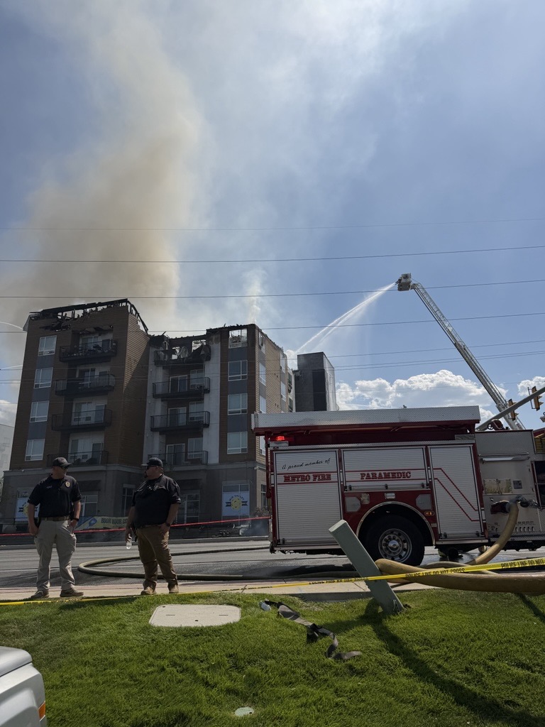 Midvale apartments evacuated due to fire