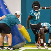 Jags 2-way player Travis Hunter returns stronger and fast after knee injury cuts short rookie year
