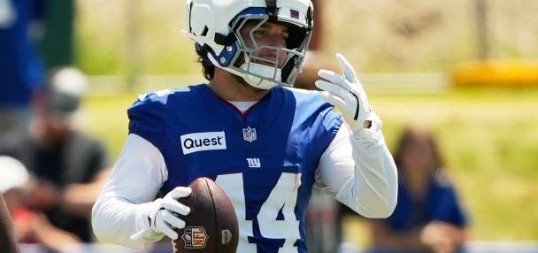 Giants running back Cam Skattebo is ready to play football and take a break from backflips