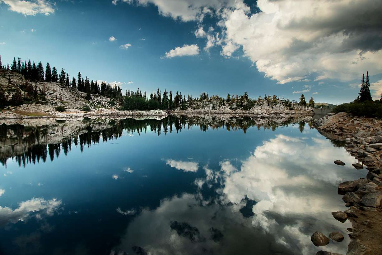 Lake Mary in Big Cottonwood Canyon, viewed here, is one of the lakes near the Mount Millicent Loop.