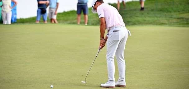 Davis Riley closes strong, takes 1-shot lead into final round of the last Rocket Classic in Detroit