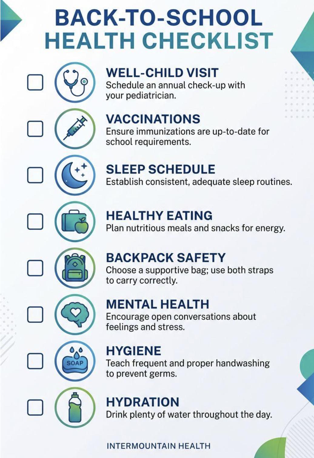 8 health tips every Utah parent needs before the first school bell rings
