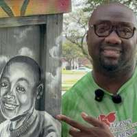 Community rebuilds and reopens Izzy's Corner, a Little Free Library honoring Israel Parker