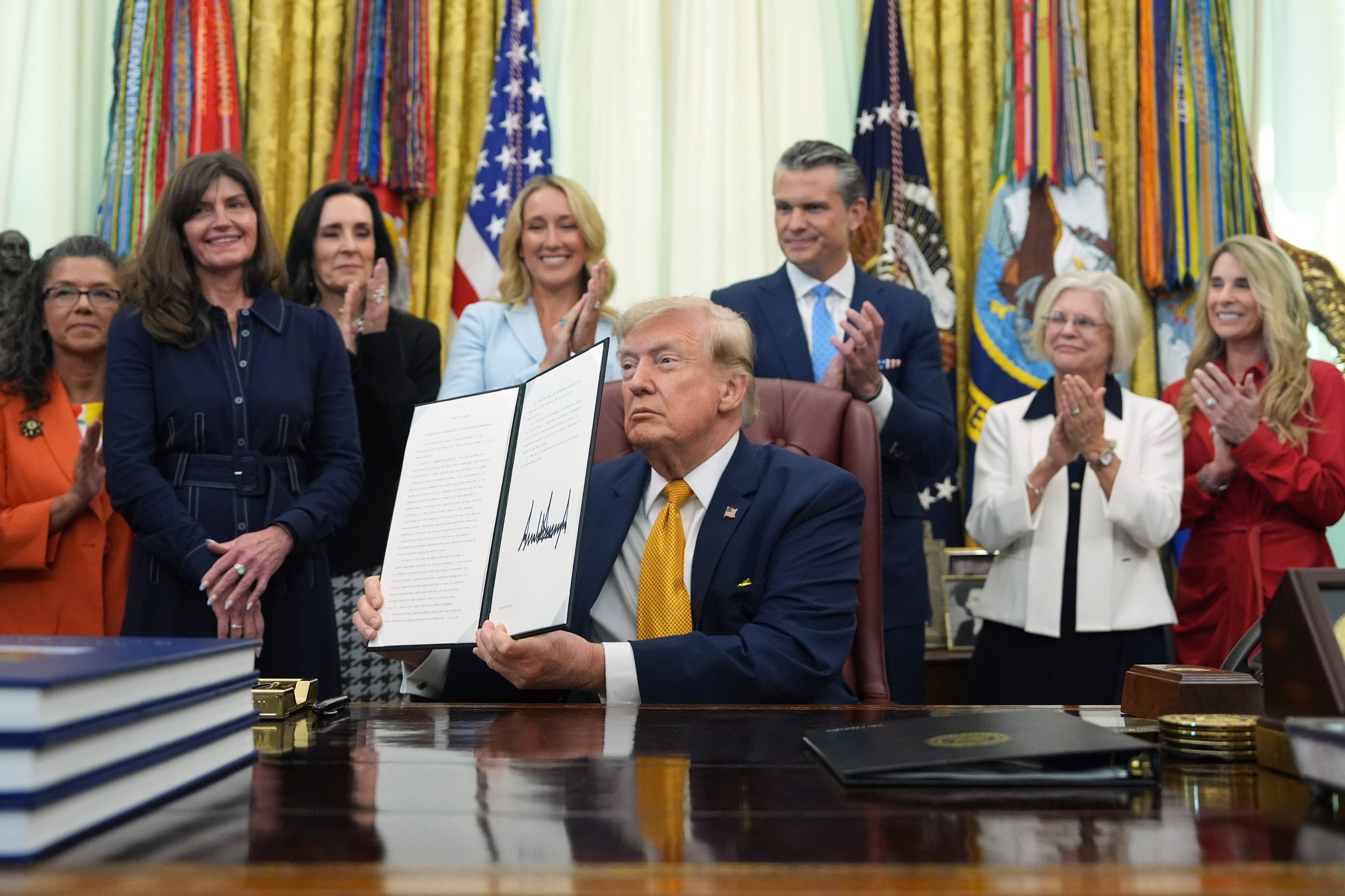 A Trump-appointed spouse commission promises to 'have the backs' of the troops' families