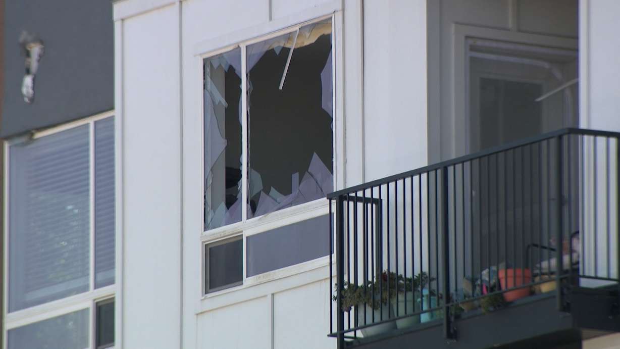 North Union Apartments are pictured Monday in Midvale, after a devastating fire displaced the residents in all 220 occupied units.