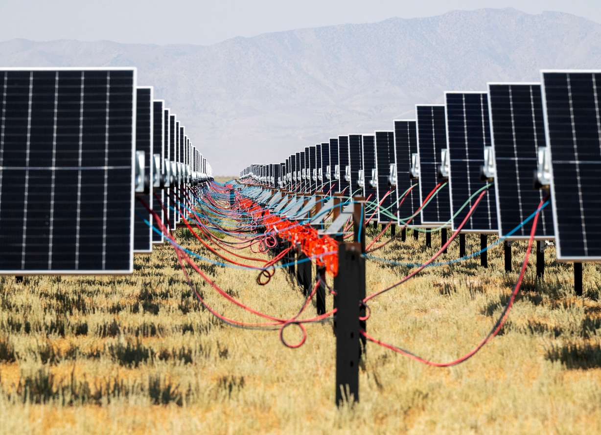 The Horseshoe solar farm that is owned by Desri and operated by Solv Energy in Tooele County on Monday, Aug. 3, 2026.