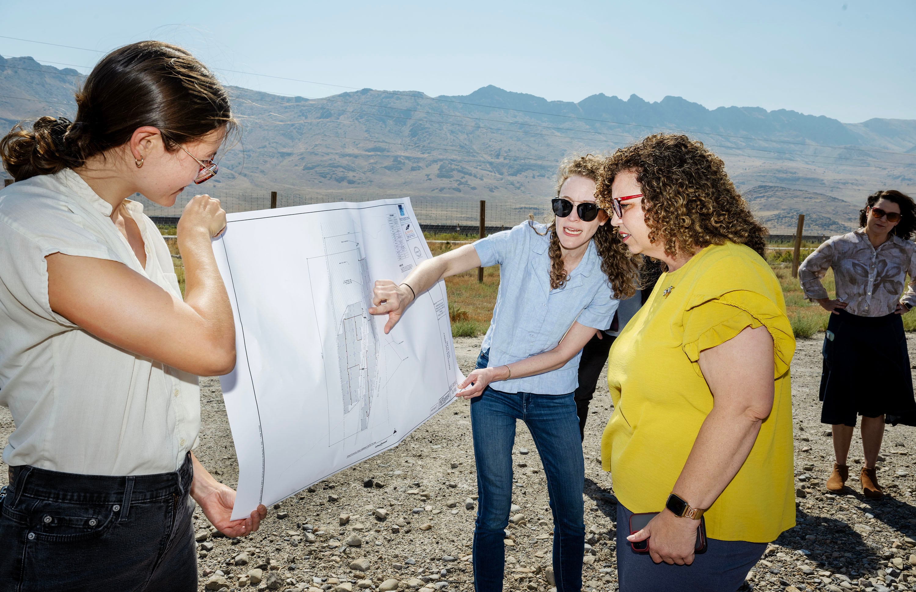 Rep. Celeste Maloy, R-Utah, joins industry leaders and community stakeholders at the Solv Energy solar site in Tooele County as they showcase innovation and investment in the energy sector on Monday, Aug. 3, 2026.
