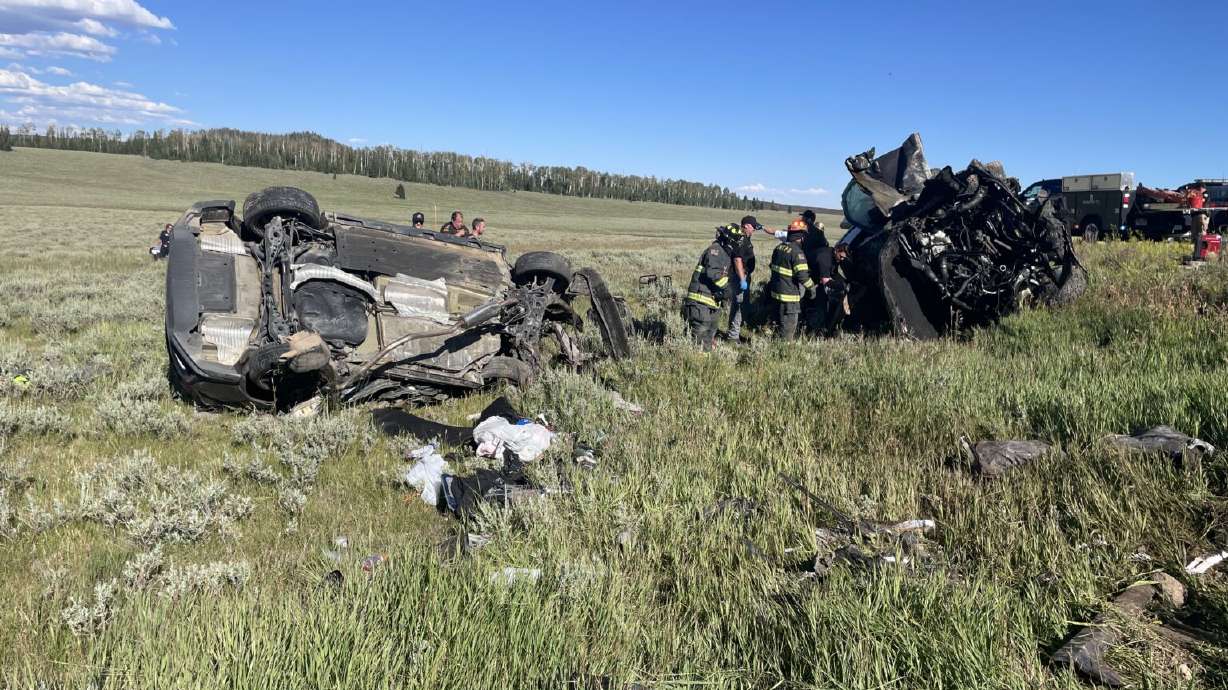 One person died in a crash on state Route 14 near Cedar City on Monday.