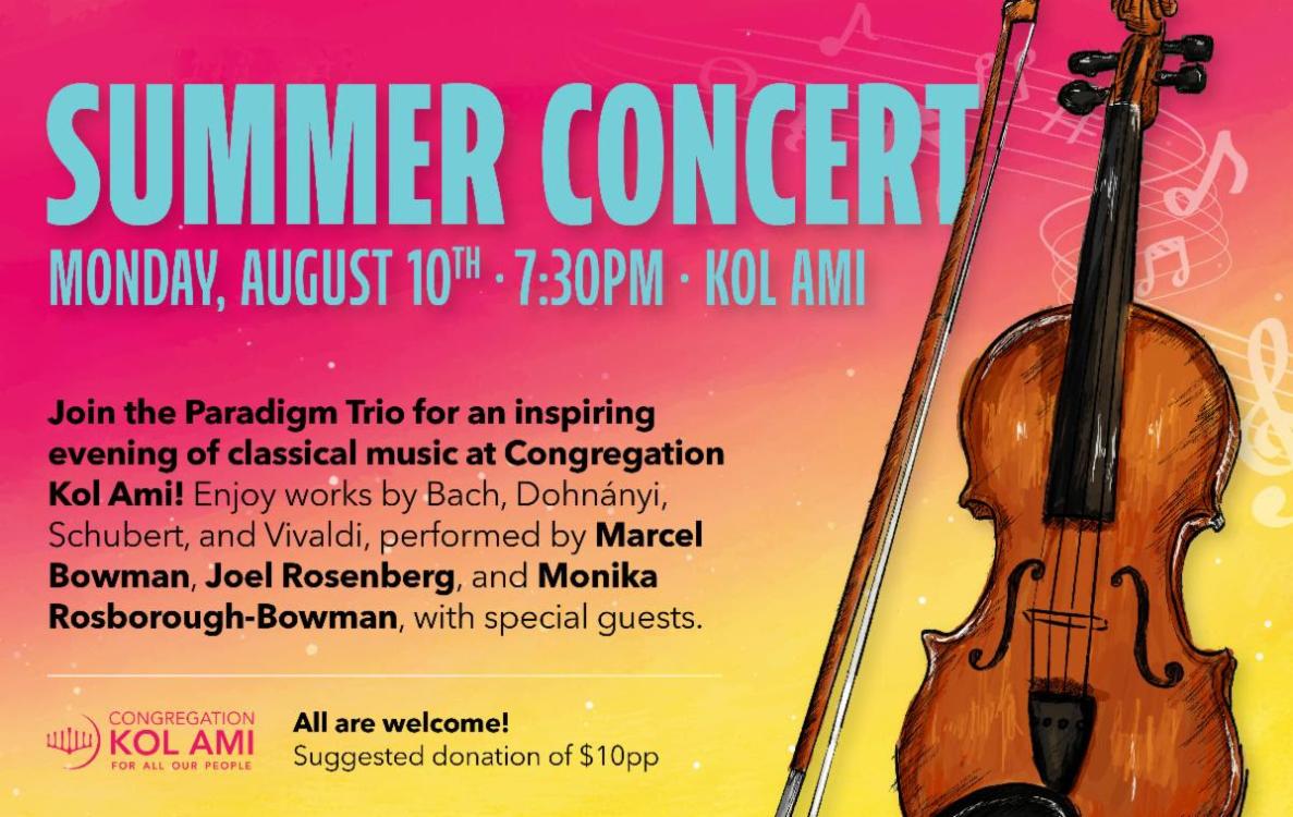 Summer Concert with Paradigm Trio