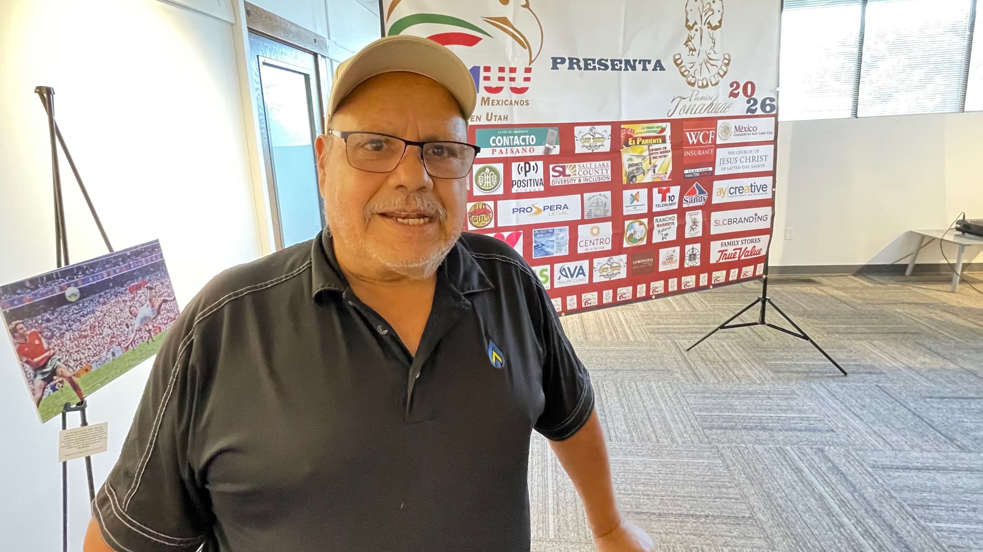 The Federation of United Mexicans in Utah is honoring three people for their work with immigrants. Salvador Lazalde, who leads the group, is pictured Tuesday at the Mexican Consulate in Salt Lake City at a press conference to name the recipients.