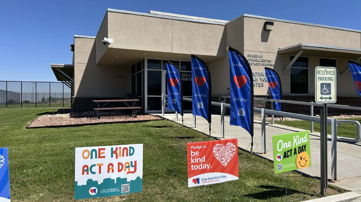 Youth at the Southwest Utah Youth Center in Cedar City unveiled a mural they created that depicts their journey and what they hope for the future. The mural is part of a curriculum taught by Utah-based nonprofit One Kind Act A Day.